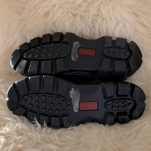 Double H Tan Leather Silver Double Buckle Studded Ankle Boots Mules - Picture 6 of 10